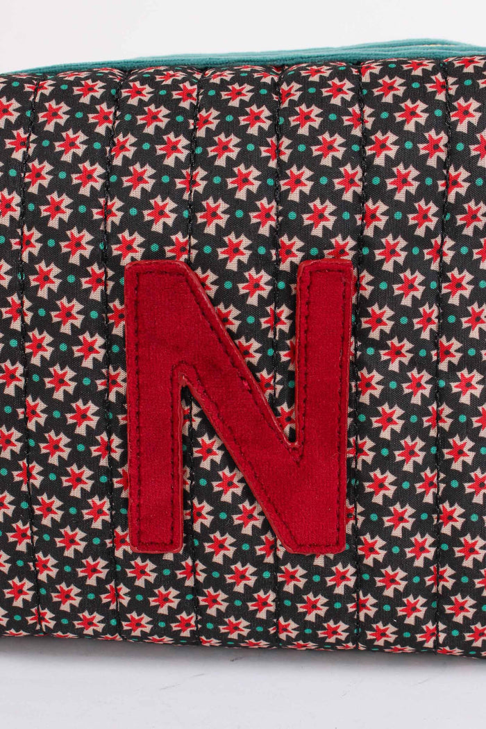 Pochette Patch Lettera N Nero/ottanio-2