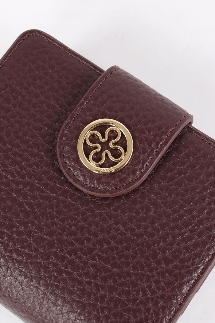 Federica W Portafoglio Piccolo Bordeaux-6