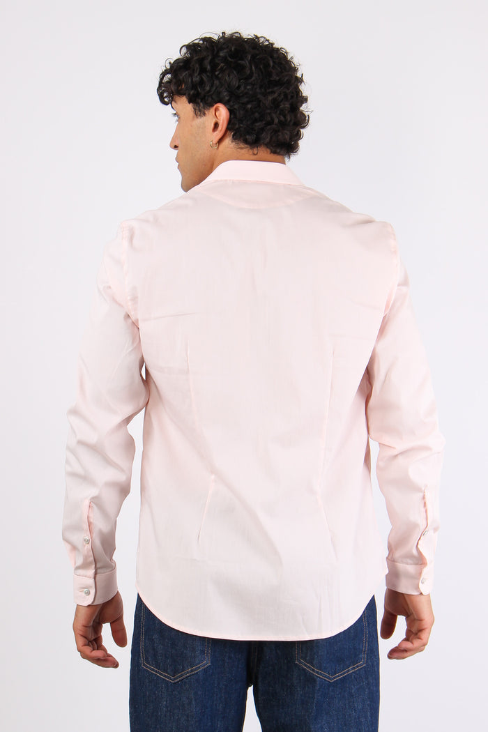 Sport Camicia Basica Rosa-3