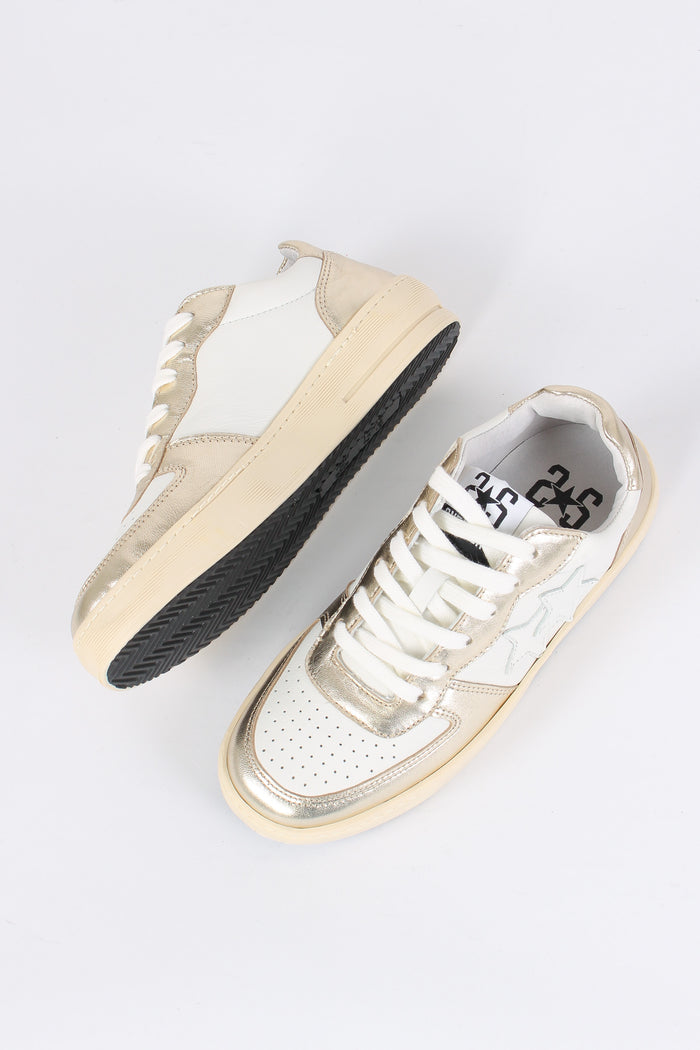 Sneakers Padel Star Bianco/oro-2