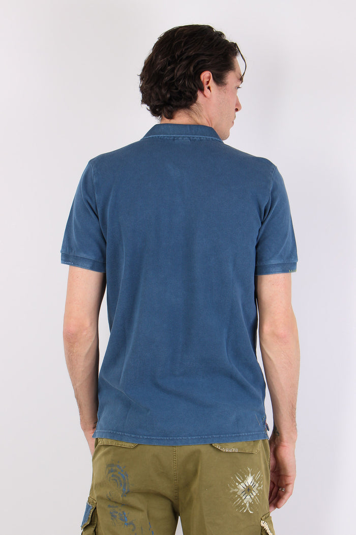 Polo Piquet Patch Inchiostro-4