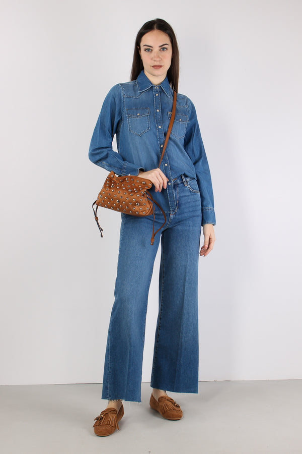 Jeans Flare Basico Denim Scuro