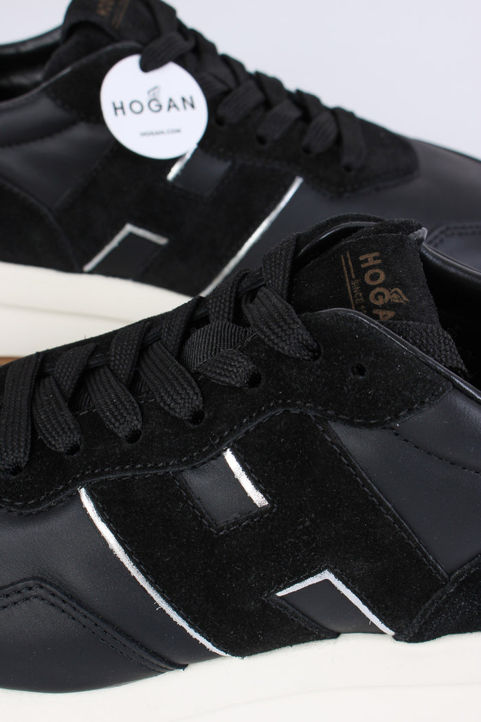 Sneaker Patch H Platform Nero/argento-7