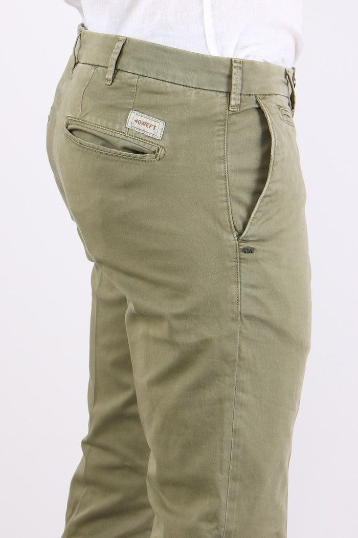 Pantalone Chino Extra Slim Militare-6