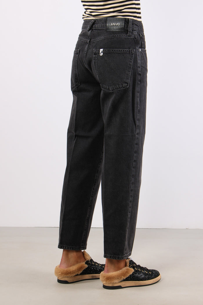Denim Boyfriend Catena Tasca Denim Black-7