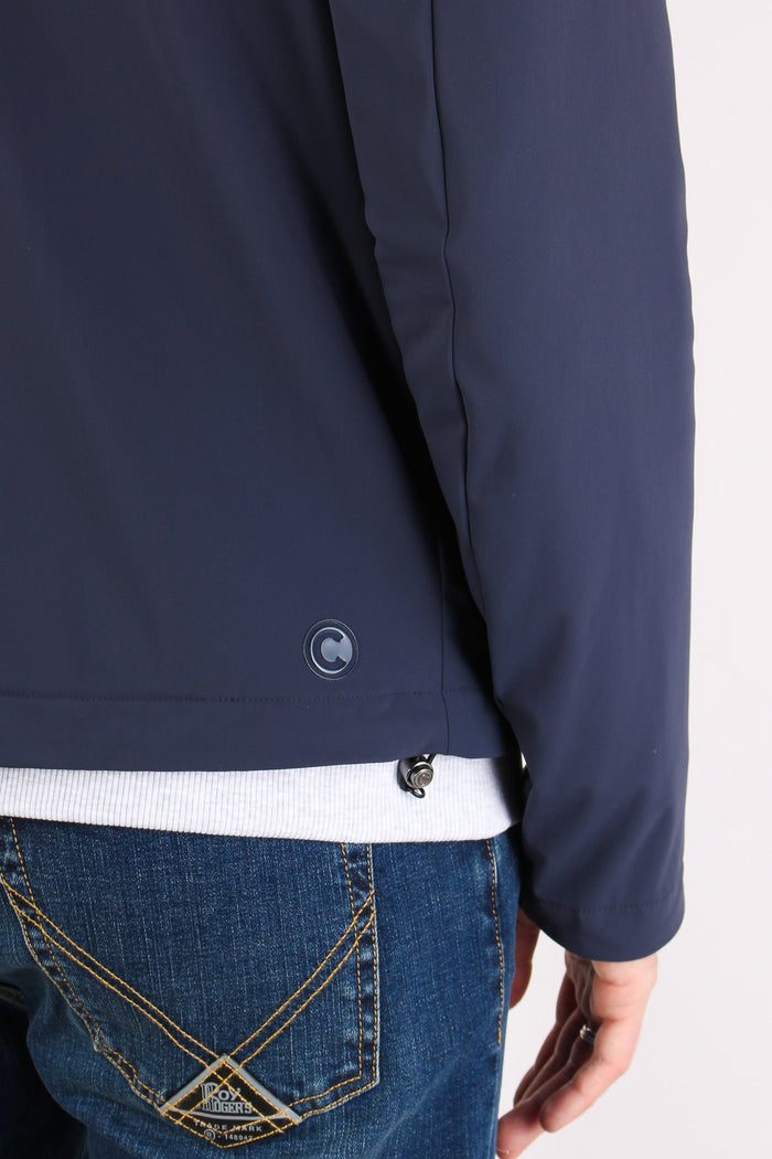 Giubbotto Stretch Cappuccio Navy-8