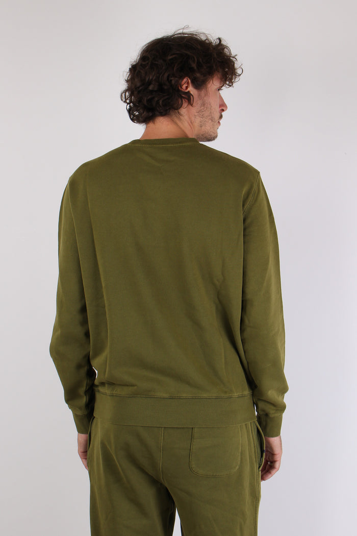 Felpa Girocollo Delavee Militare-5