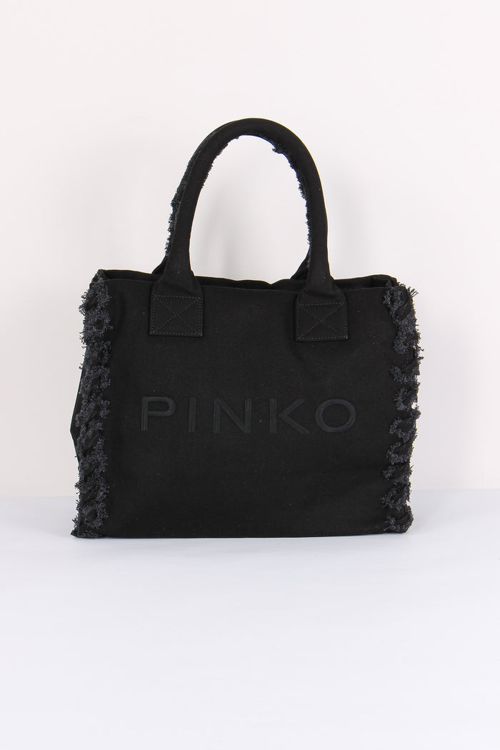 Shopping Beach Canvas Nero