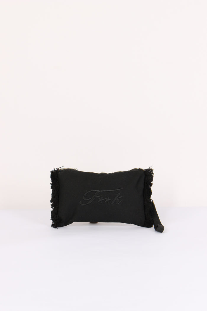 Pochette Canvas Logo Nero