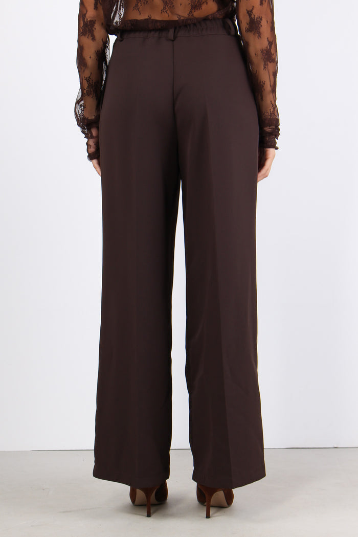 Pantalone Palazzo Fluido Moro-4