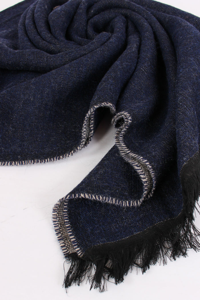 Sciarpa Double Blu/beige-6