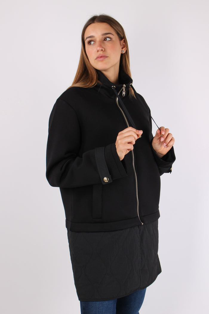 Giubbotto Scuba Nylon Nero-7