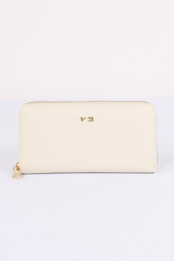 Keira Portafoglio Zip Around Off White