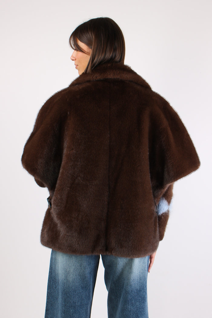 Cappa Pelliccia Reversibile Moro-5