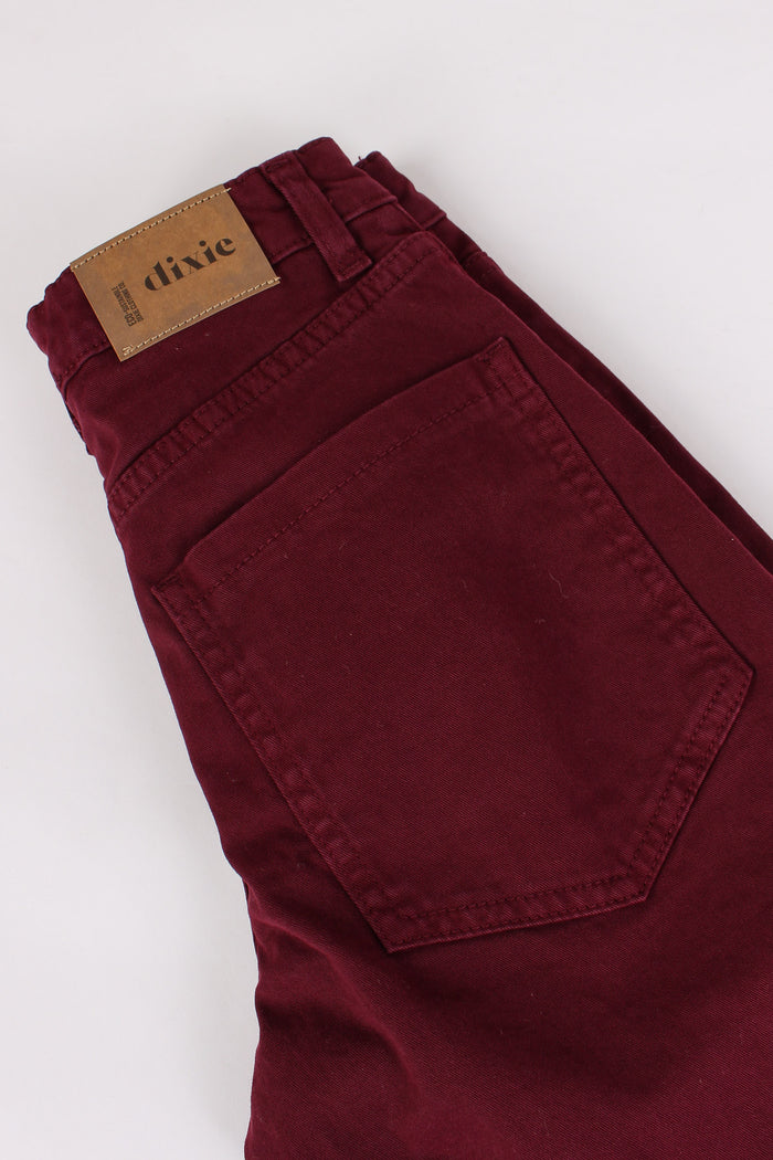 Denim Palazzo Wine Berry-3