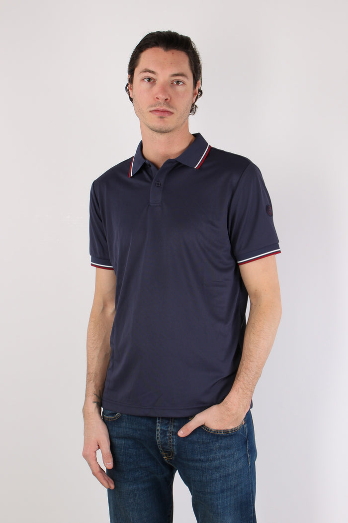 Hari Polo Collo Righe Navy Blue-4
