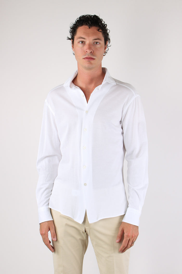 Camicia Piquet Bianco-2