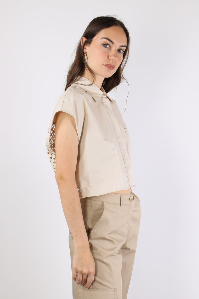 Camicia Retro Sangallo Beige-7