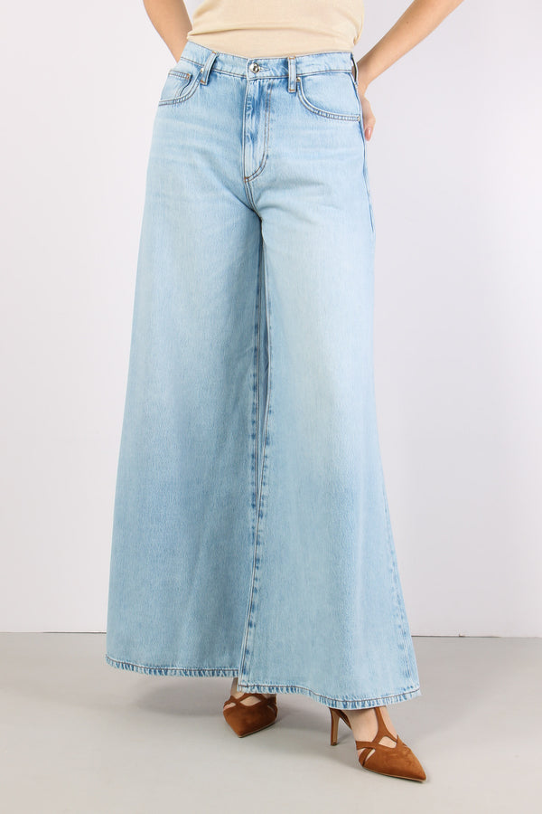 Jeans Flare Ampio Denim Medio-2