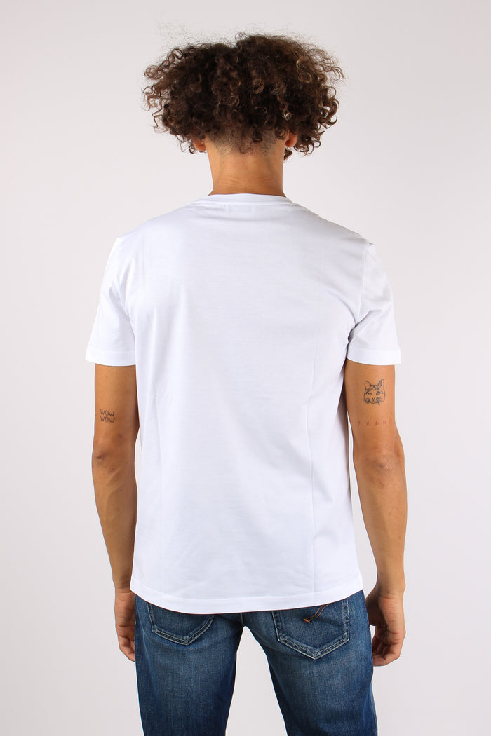 T-shirt Logo Centrale Bianco-3