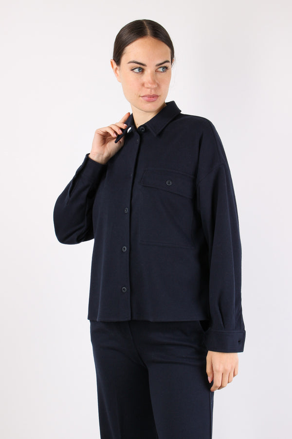 Nancy Camicia Pesante Jersey Blu-2