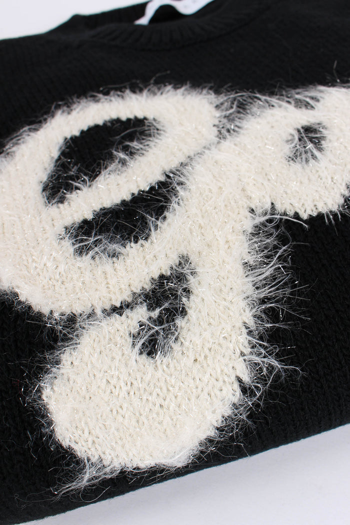 Maglia Logo Mohair Nero-10