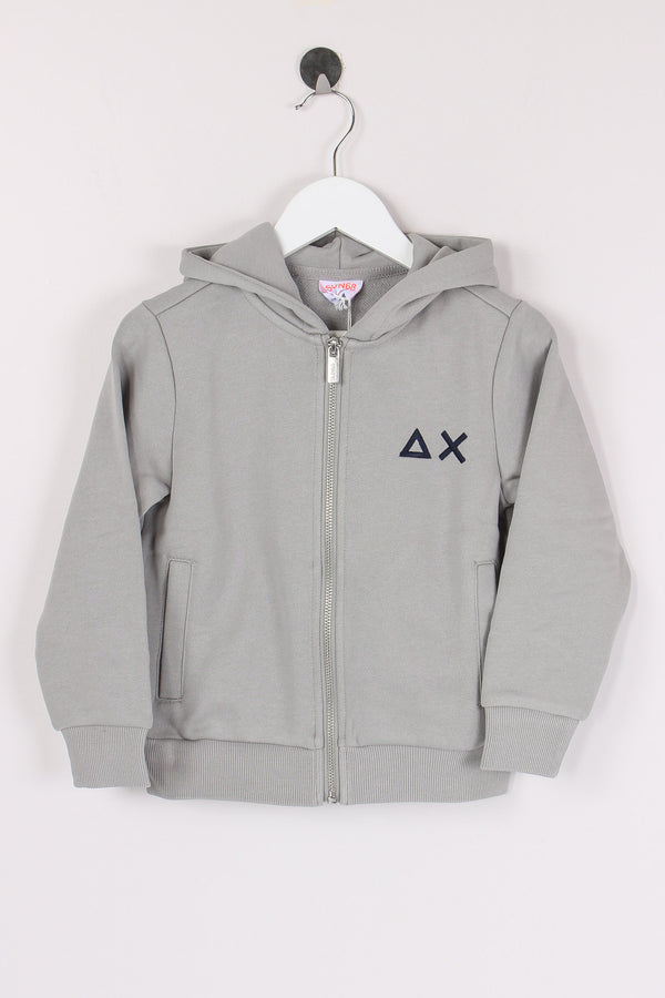 Felpa Full Zip Basica Grigio