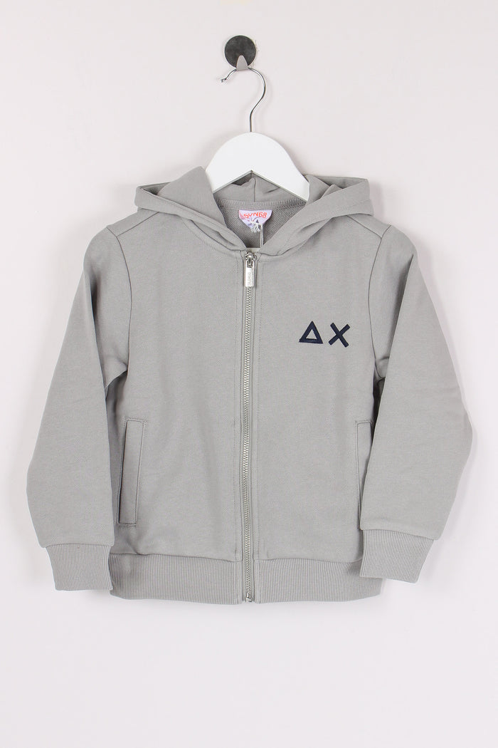 Felpa Full Zip Basica Grigio