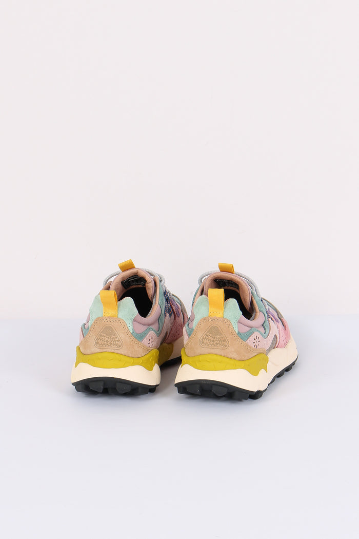 Sneakers Yamano Suede Nylon Grey/pink-3