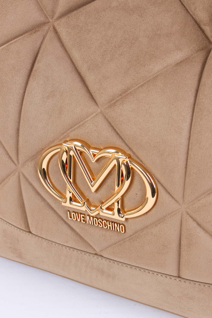 Sacca Ecocamoscio Trapunta Sabbia-7