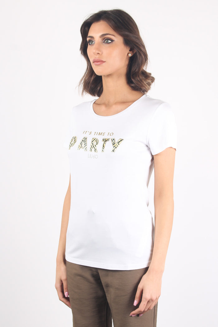 T-shirt Basica Mc Bianco/party-6