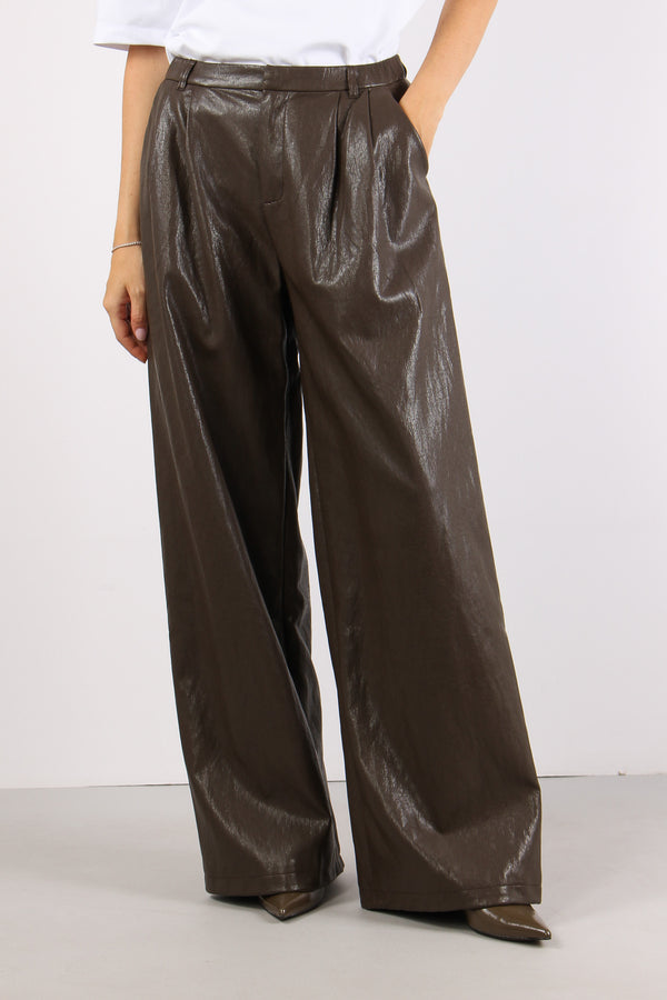Pantalone Ecopelle Pences Moro-2