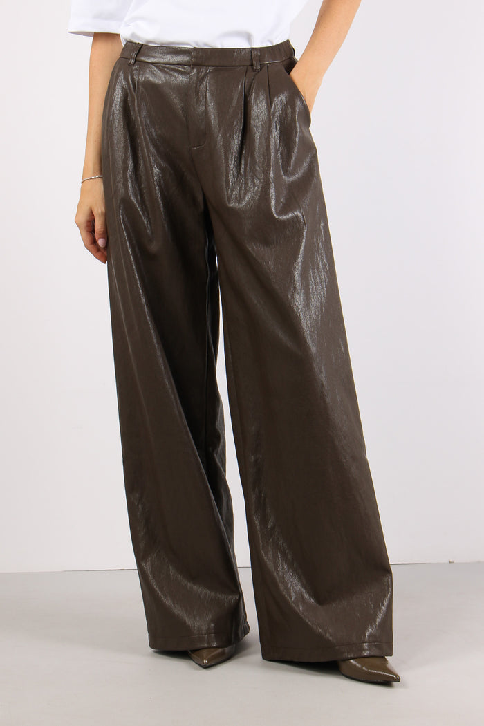 Pantalone Ecopelle Pences Moro-2
