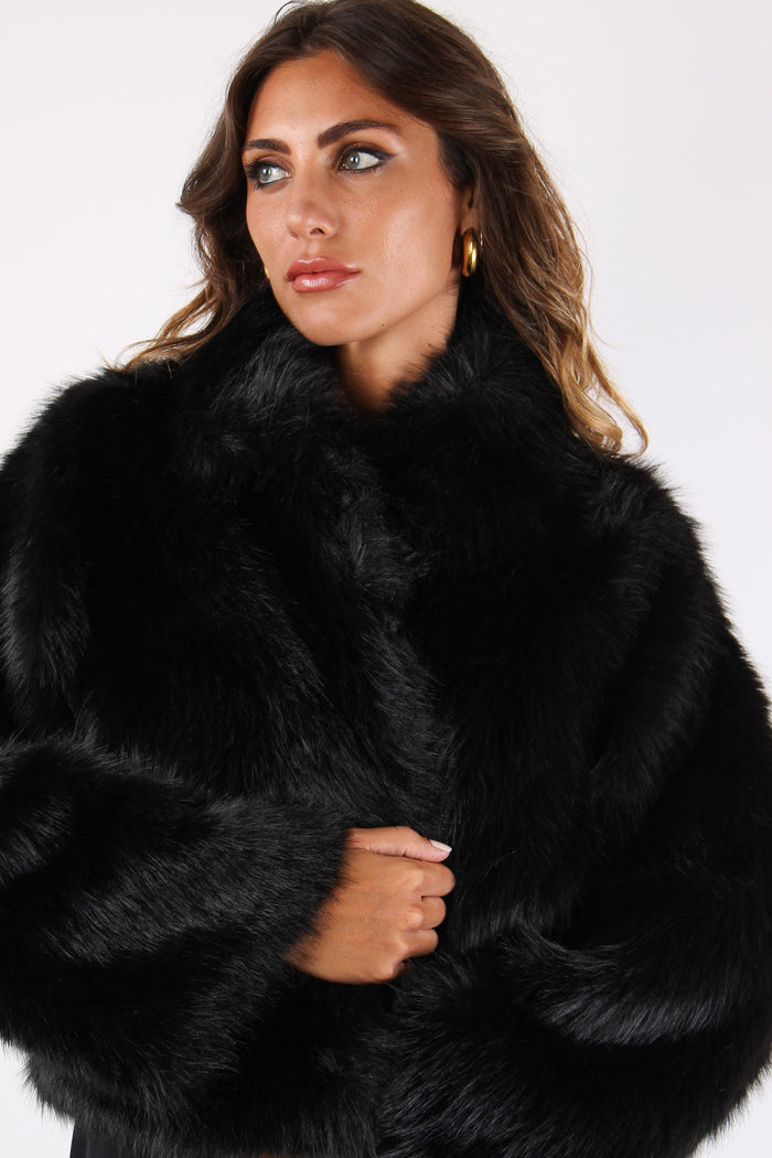 Dangela Pelliccia Corta Black-7