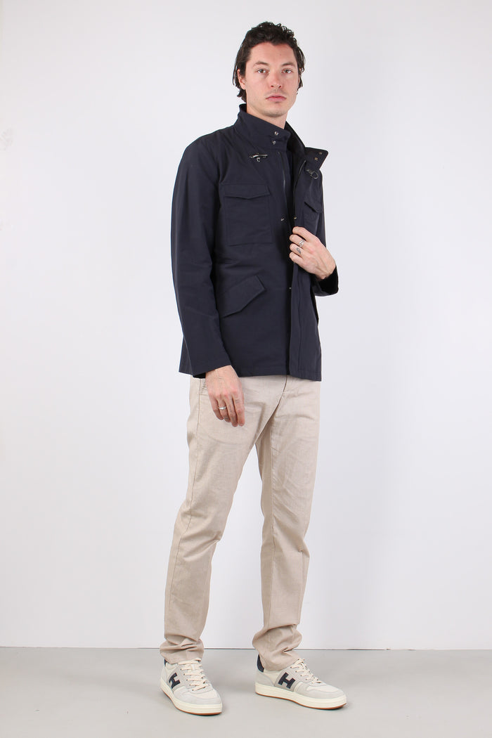 Feel Jacket Nylon Gancio Blu-5