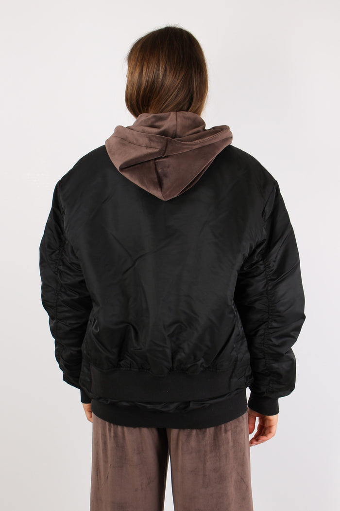 Bomber Piumino Nero-6