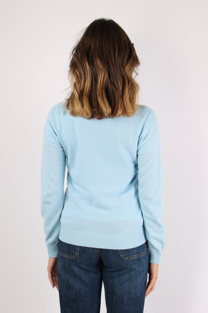 Maglia Misto Cachemire Polvere-4