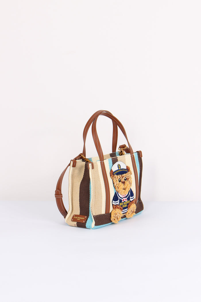 Shopping Mini Canvas Orso Multi Brown-7