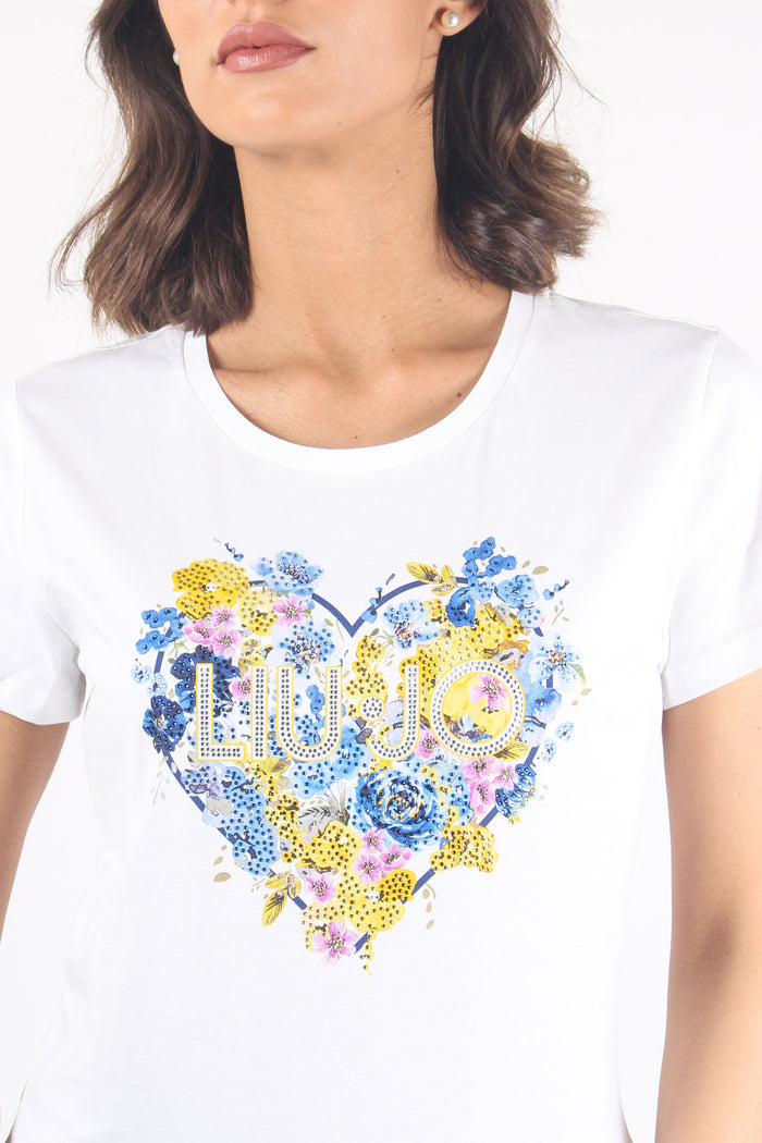 T-shirt Logo Cuore Bco/spring-7