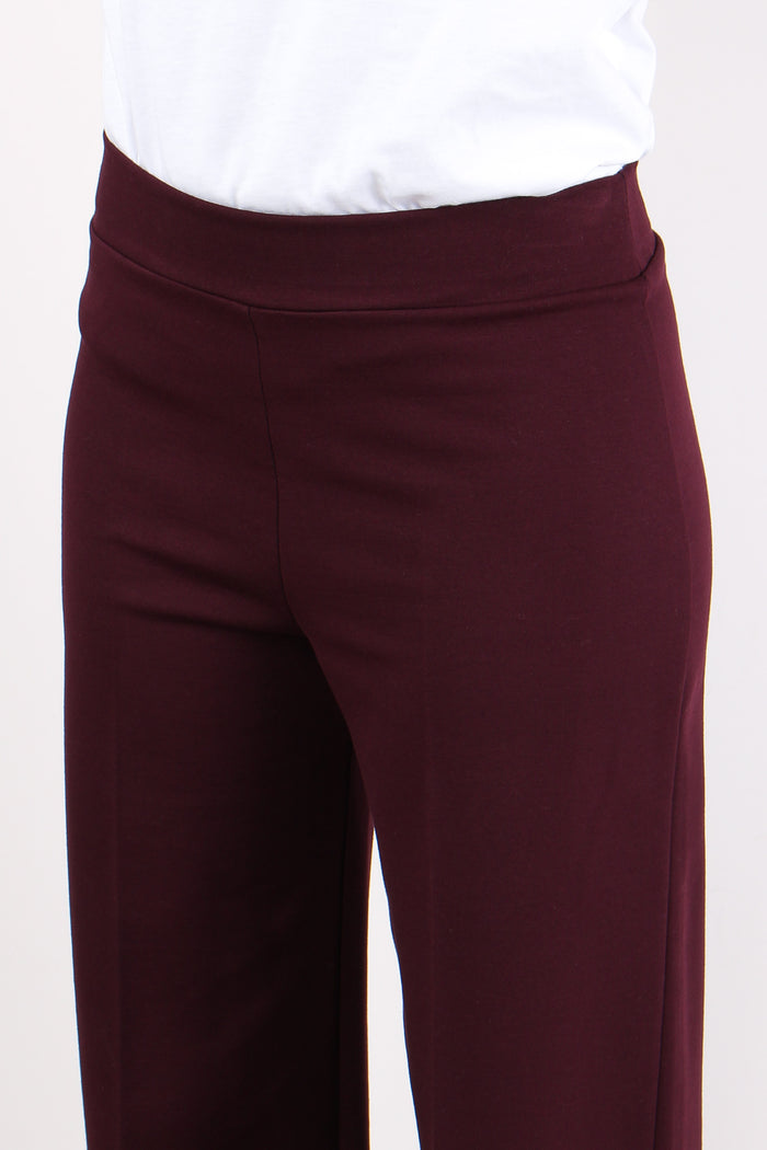 Pantalone Cropped Punto Milano Amarone-7