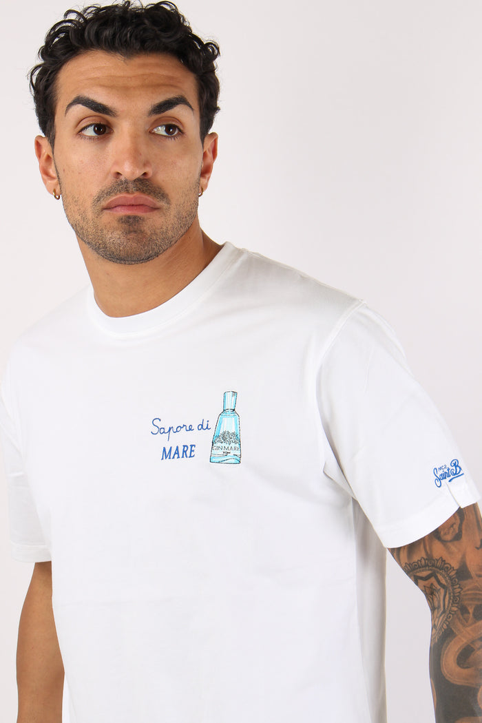 T-shirt Scritta Ricami  Sapore-7
