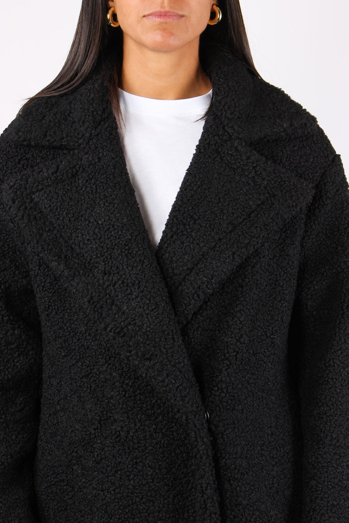 Cappotto Teddy Nero-7