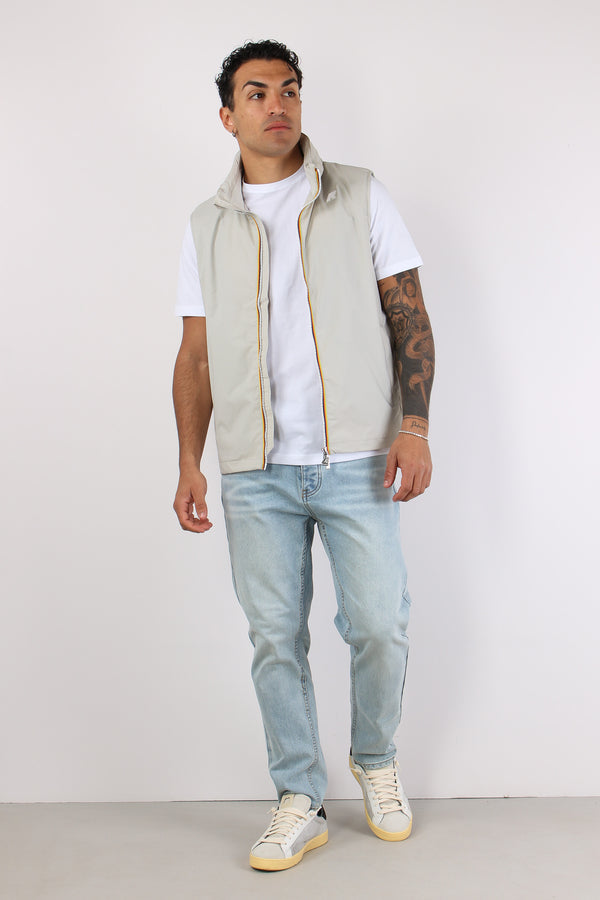 Gilet Nylon Jersey Beige Lt