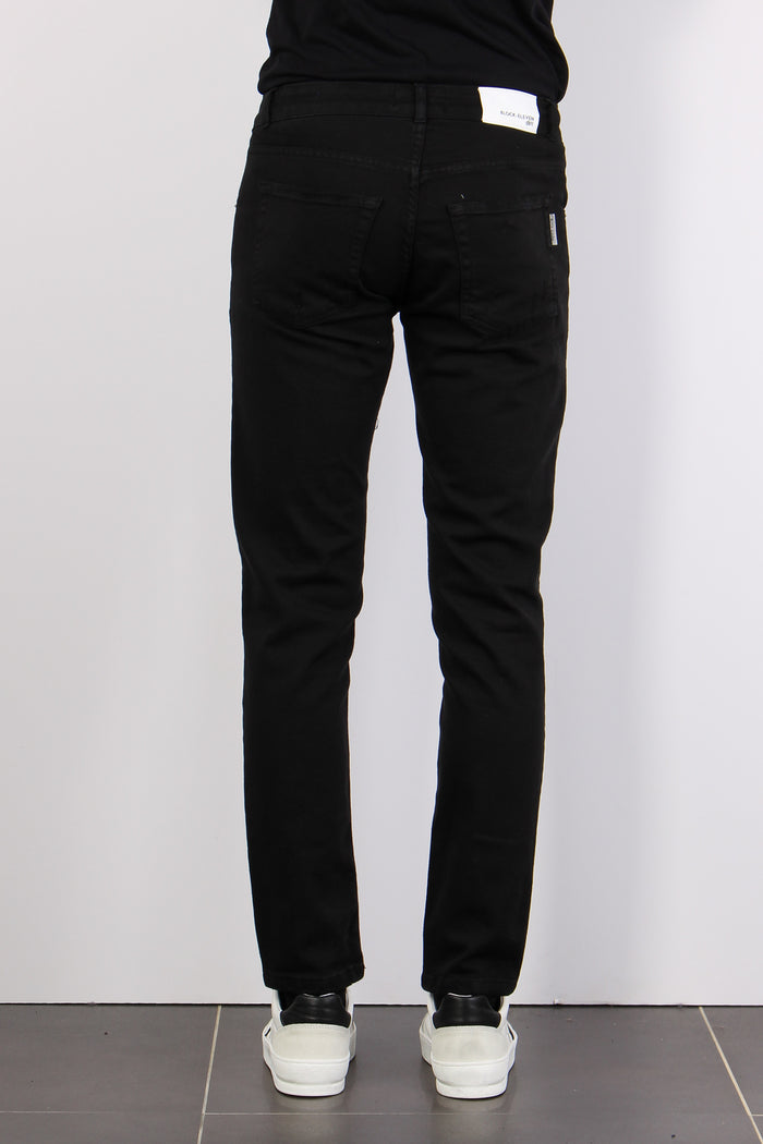 Pantalone Bull Micro Rotture Nero-3