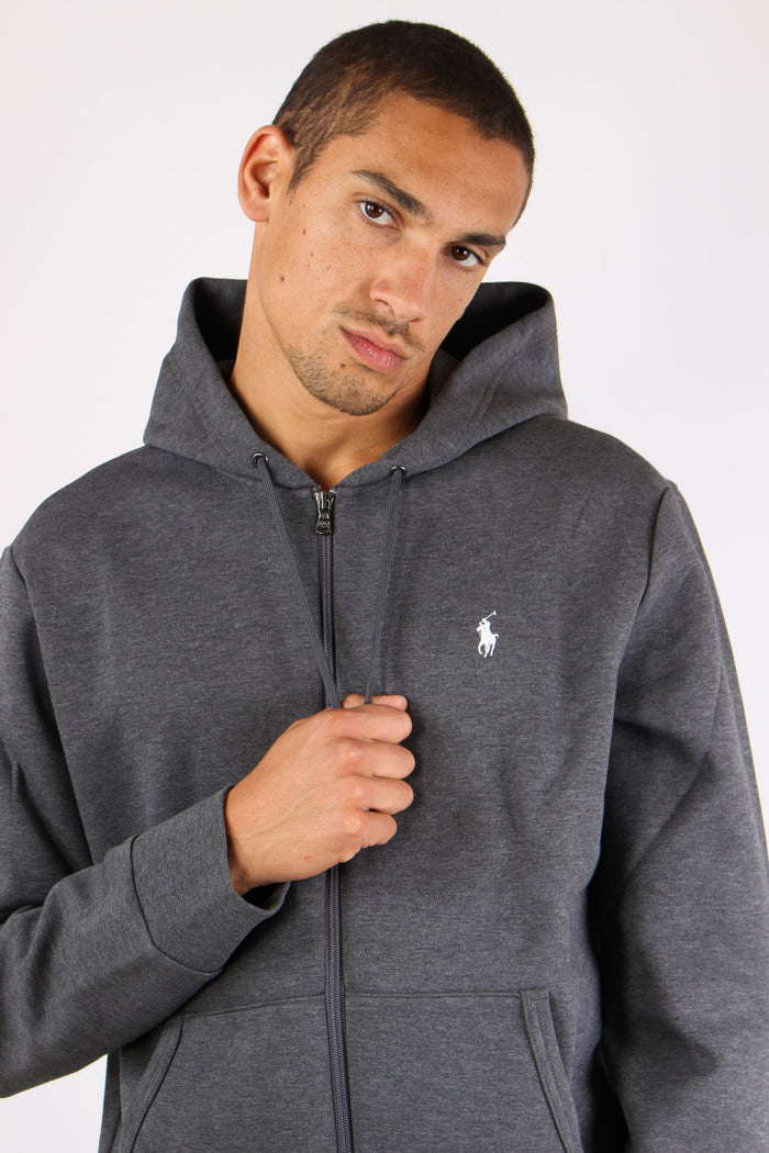 Felpa Tecnica Zip Cappuccio Double Kntbarclay-2