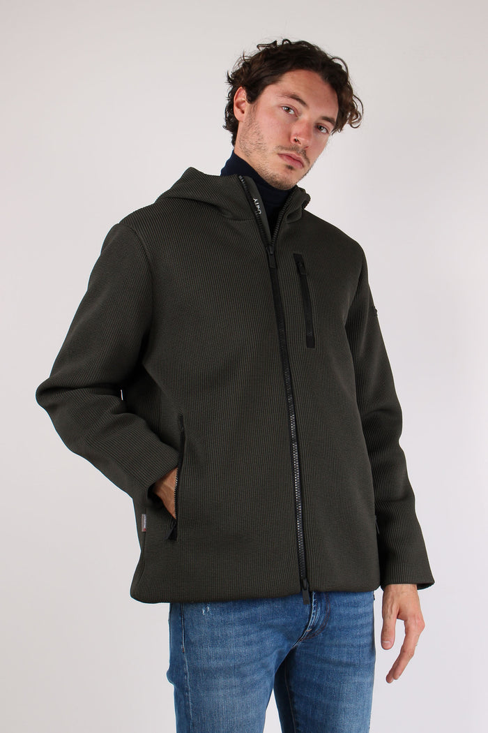 Giubbotto Corto Tricotech Green-3