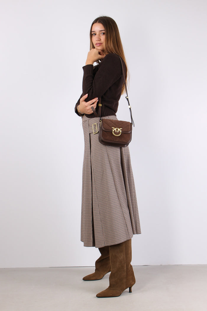 Maglia Viscosa Treccia Central Moro-5