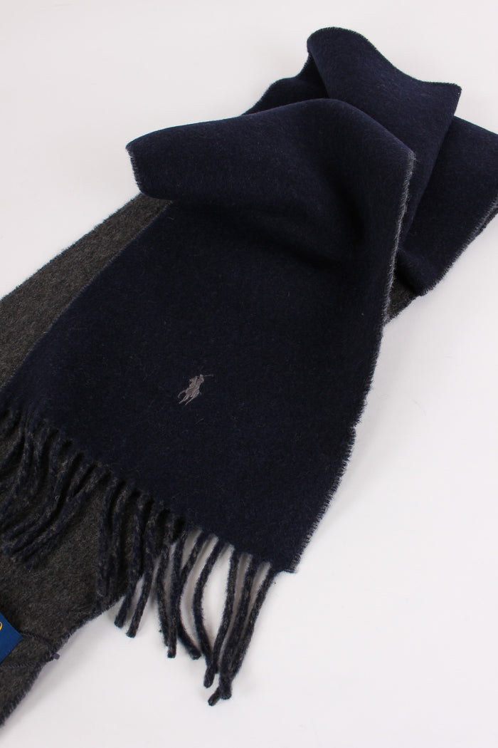 Sciarpa Bicolor Lana Navy/charcoal-5