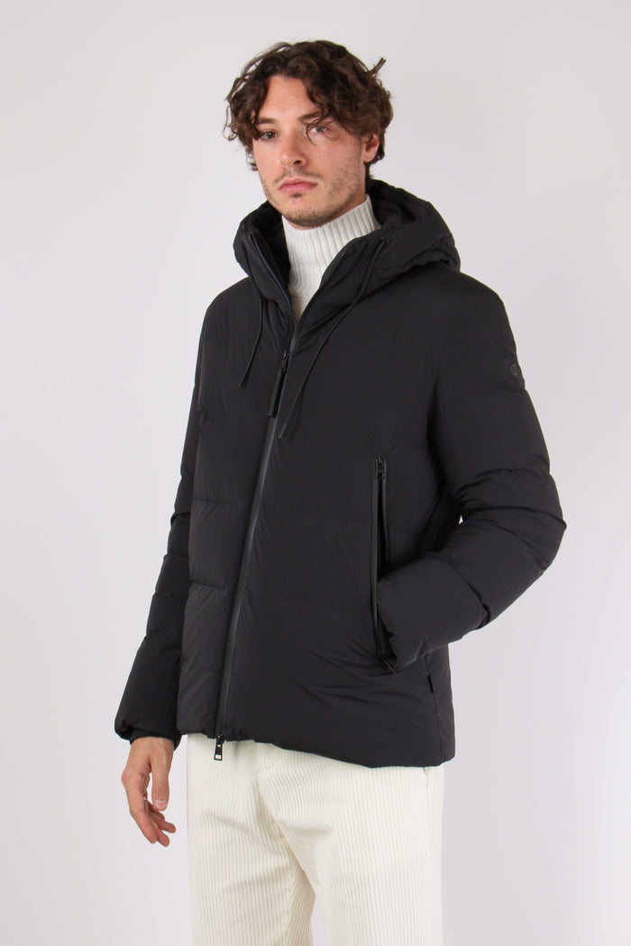 Piumino Zip Nero-10