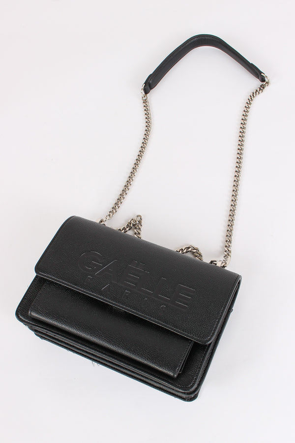 Tracolla Catena Maxi Logo Nero-2